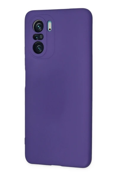 Xiaomi Poco F3 Kılıf Nano içi Kadife Silikon - Mor - Resim 2