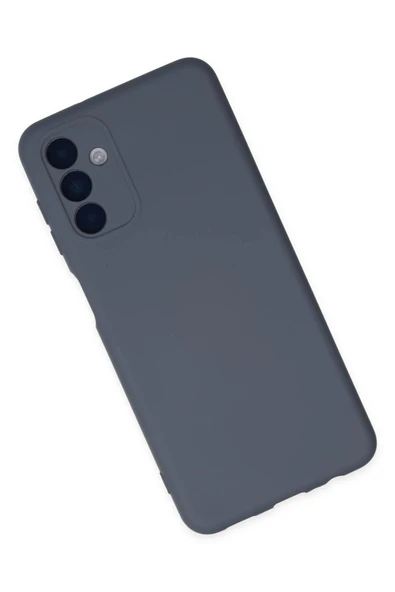 Samsung Galaxy A04S Kılıf Nano içi Kadife Silikon - Gri - Resim 4