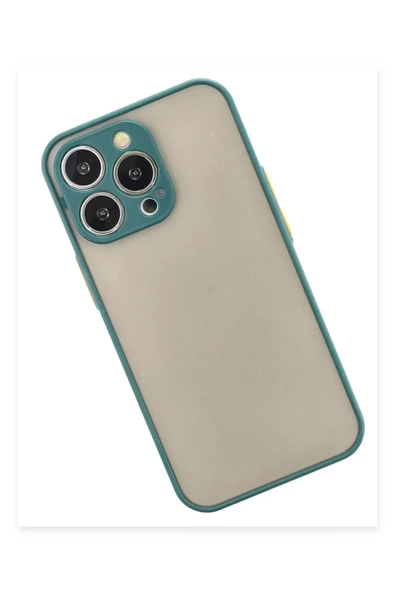 iPhone 15 Pro Max Kılıf Montreal Silikon Kapak - Yeşil - Resim 2