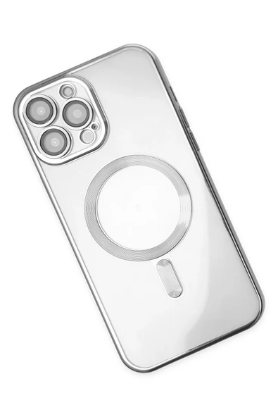 iPhone 14 Pro Kılıf Kross Magneticsafe Kapak - Gümüş - Resim 3