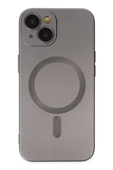 iPhone 14 Plus Kılıf Moshi Lens Magneticsafe Silikon - Füme ürün görseli