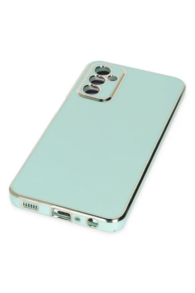 Samsung Galaxy A04S Kılıf Volet Silikon - Açık Yeşil - Resim 5