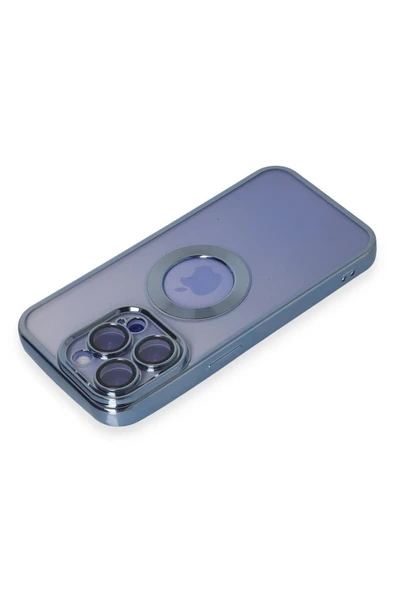 iPhone 15 Pro Kılıf Slot Silikon - Sierra Blue - Resim 3