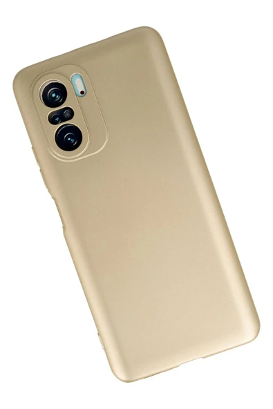 Xiaomi Poco F3 Kılıf First Silikon - Gold - Resim 2