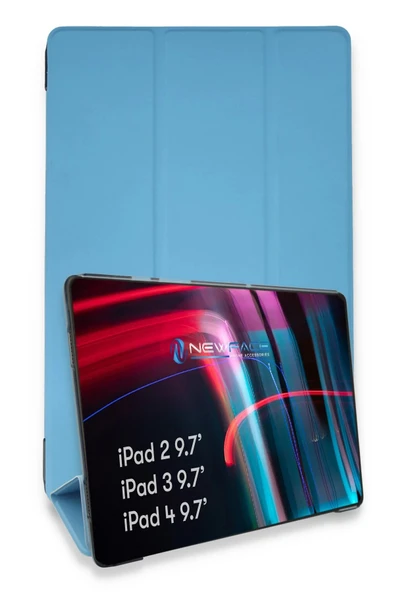iPad 4 9.7 Kılıf Tablet Smart Kılıf - Mavi ürün görseli