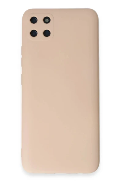 Realme C11 Kılıf Nano içi Kadife Silikon - Pudra ürün görseli