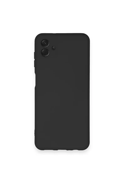 Samsung Galaxy A04 Kılıf Nano içi Kadife Silikon - Siyah ürün görseli