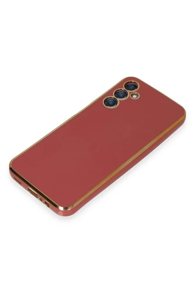 Samsung Galaxy M14 5G Kılıf Volet Silikon - Kırmızı - Resim 4