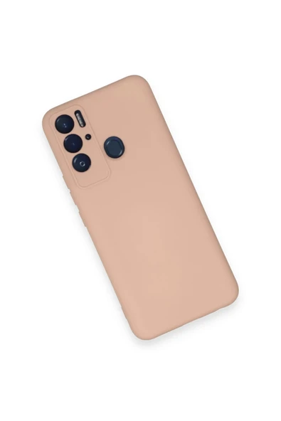 Tecno Pova Neo Kılıf Nano içi Kadife Silikon - Pudra - Resim 3