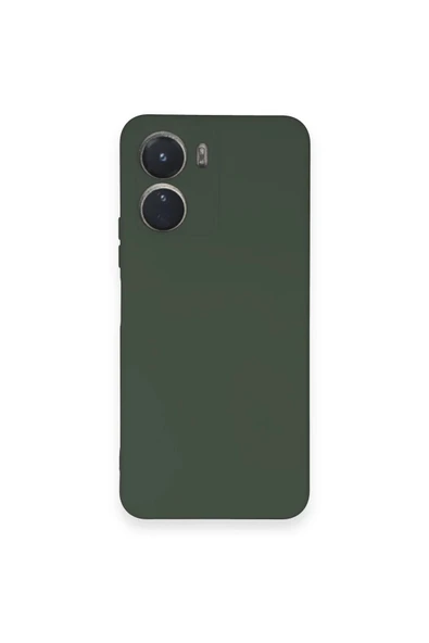 Vivo Y16 Kılıf Nano içi Kadife Silikon - Koyu Yeşil ürün görseli