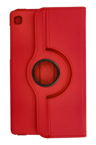 Samsung Galaxy T220 Tab A7 Lite 8.7 Kılıf 360 Tablet Deri Kılıf - Kırmızı - Resim 3