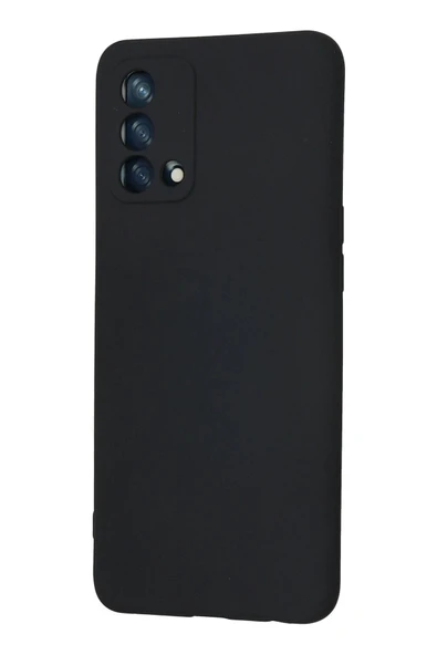 Oppo A74 4G Kılıf Nano içi Kadife Silikon - Lacivert - Resim 3