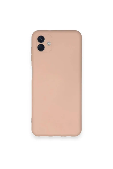 Samsung Galaxy A04 Kılıf Nano içi Kadife Silikon - Pudra ürün görseli