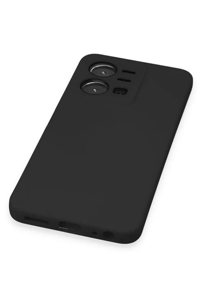 Vivo Y35 Kılıf Nano içi Kadife Silikon - Siyah - Resim 2