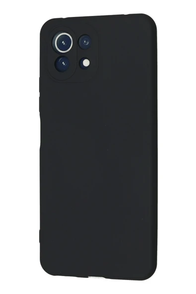 Xiaomi Mİ 11 Lite Kılıf Nano içi Kadife Silikon - Lacivert - Resim 3