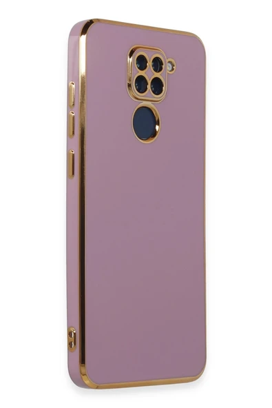 Xiaomi Redmi Note 9 Kılıf Volet Silikon - Mor - Resim 2