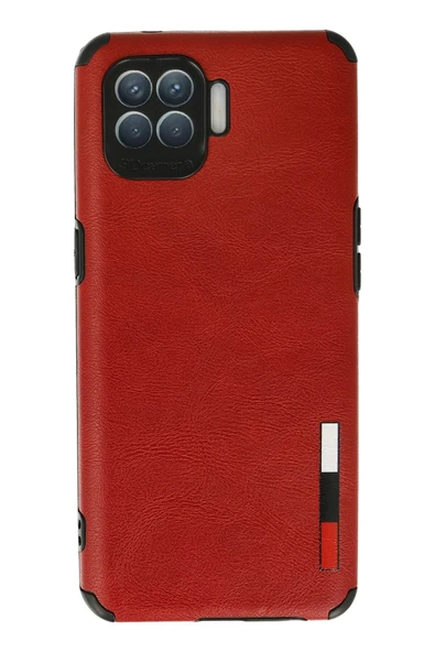 Oppo Reno 4 Lite Kılıf Loop Deri Silikon - Kırmızı ürün görseli
