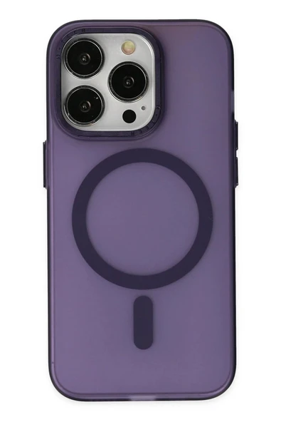 iPhone 14 Pro Kılıf Lodos Magneticsafe Mat Kapak - Mor ürün görseli