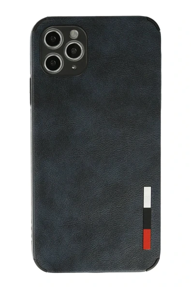 iPhone 11 Pro Max Kılıf Loop Deri Silikon - Lacivert ürün görseli