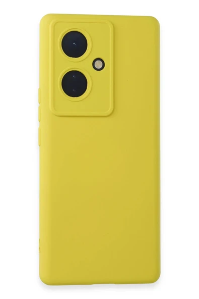 Vivo V29 Lite Kılıf Nano içi Kadife Silikon - Sarı ürün görseli