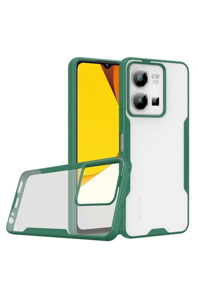Vivo Y35 Kılıf Platin Silikon - Yeşil ürün görseli