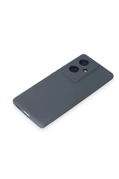 Vivo V29 Lite Kılıf Nano içi Kadife Silikon - Gri - Resim 4