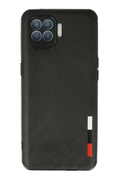 Oppo Reno 4 Lite Kılıf Loop Deri Silikon - Siyah ürün görseli