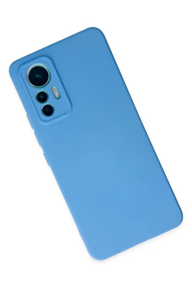 Xiaomi Mi 12 Lite Kılıf Nano içi Kadife Silikon - Mavi - Resim 3