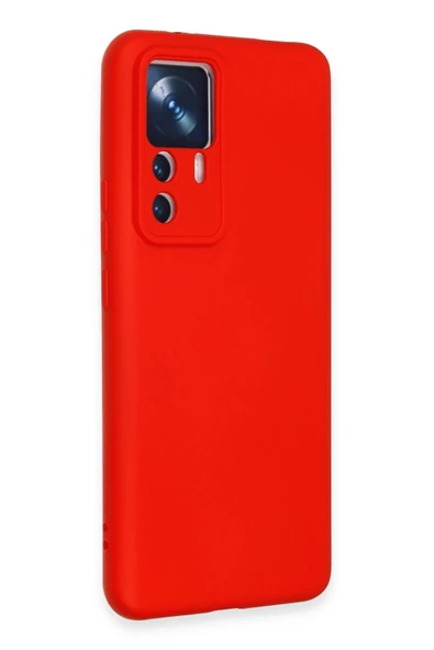 Xiaomi Mi 12T Pro Kılıf Nano içi Kadife Silikon - Kırmızı - Resim 3