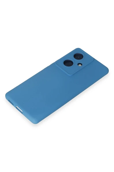 Vivo V29 Lite Kılıf Nano içi Kadife Silikon - Mavi - Resim 2