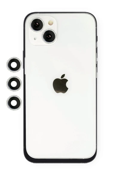 iPhone 14 Shine Kamera Lens - Gümüş ürün görseli