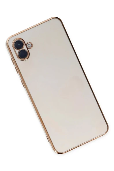 Samsung Galaxy A04 Kılıf Volet Silikon - Beyaz - Resim 4