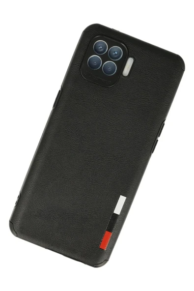 Oppo Reno 4 Lite Kılıf Loop Deri Silikon - Siyah - Resim 2