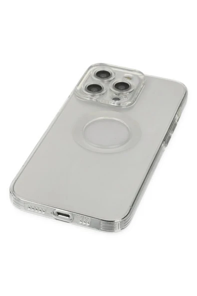 iPhone 13 Pro Kılıf Santa Lens Silikon - Şeffaf - Resim 5