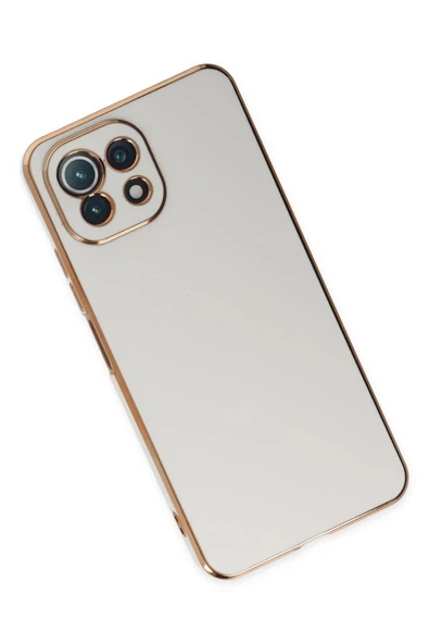 Xiaomi Mİ 11 Lite Kılıf Volet Silikon - Beyaz - Resim 3