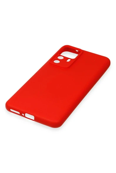 Xiaomi Mi 12T Pro Kılıf Nano içi Kadife Silikon - Kırmızı - Resim 4
