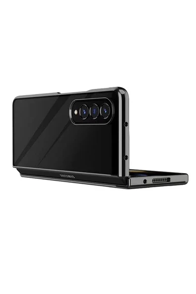 Samsung Galaxy Z Fold 4 Kılıf Fold Element Kapak - Siyah - Resim 2