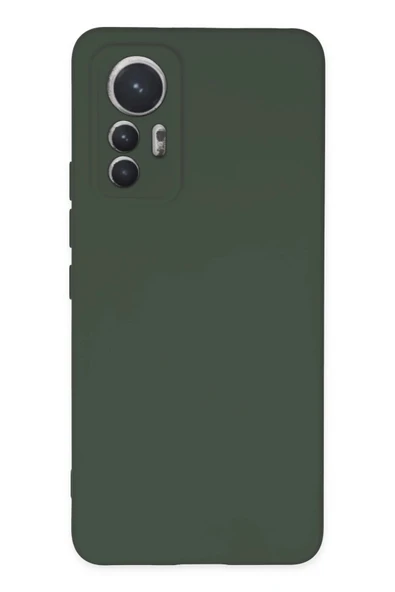 Xiaomi Mi 12 Lite Kılıf Nano içi Kadife Silikon - Koyu Yeşil ürün görseli