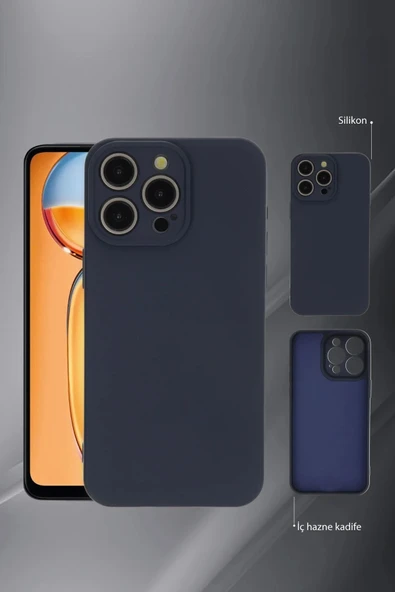 Vivo Y36 Kılıf Nano içi Kadife Silikon - Pudra - Resim 3