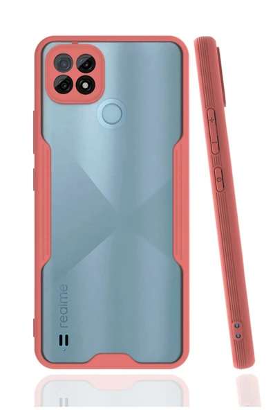 Realme C21 Kılıf Platin Silikon - Pembe ürün görseli