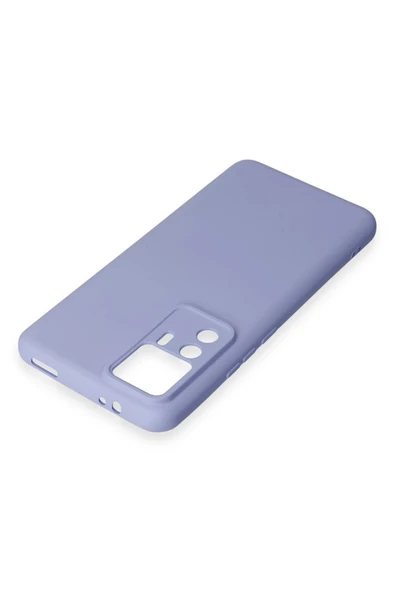 Xiaomi Mi 12T Pro Kılıf Nano içi Kadife Silikon - Lila - Resim 4