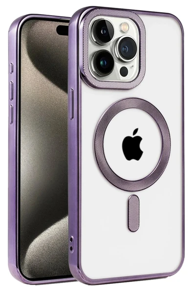 iPhone 14 Pro Kılıf Kronos Magsafe Kapak - Derin Mor ürün görseli