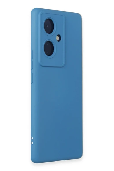 Vivo V29 Lite Kılıf Nano içi Kadife Silikon - Mavi - Resim 3