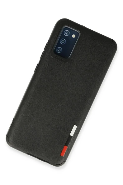 Samsung Galaxy A02S Kılıf Loop Deri Silikon - Siyah - Resim 3
