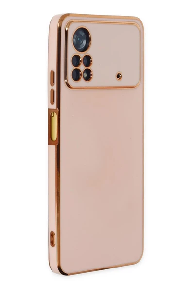 Xiaomi Poco X4 Pro 5G Kılıf Volet Silikon - Pembe ürün görseli