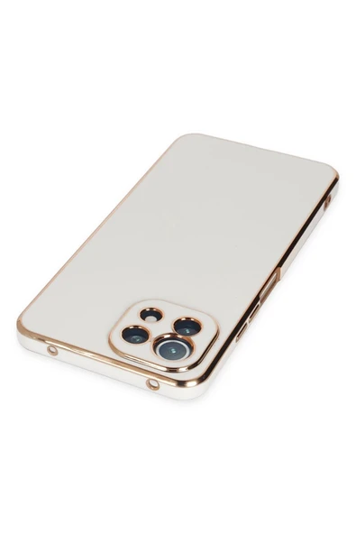 Xiaomi Mİ 11 Lite Kılıf Volet Silikon - Beyaz - Resim 5