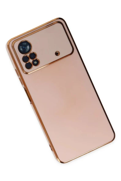 Xiaomi Poco X4 Pro 5G Kılıf Volet Silikon - Pembe - Resim 4