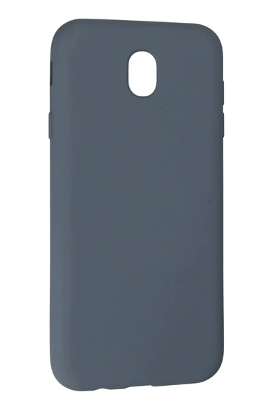 Samsung Galaxy J7 Pro / J730 Kılıf Nano içi Kadife Silikon - Gri - Resim 3