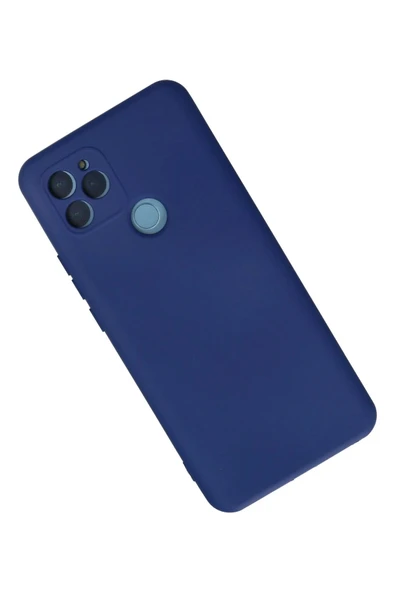 General Mobile GM 21 Kılıf Nano içi Kadife Silikon - Lacivert - Resim 3