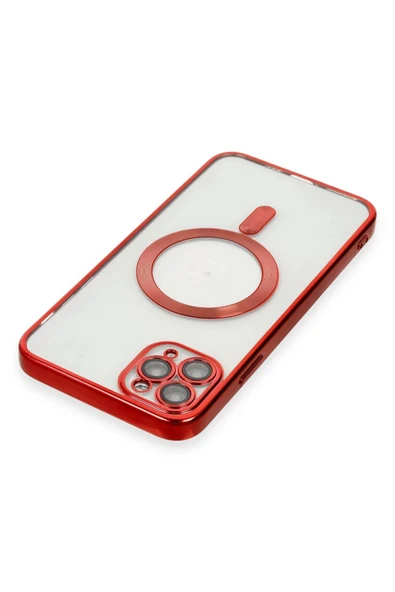 iPhone 11 Pro Max Kılıf Kross Magneticsafe Kapak - Kırmızı - Resim 2